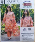 HASEEN Insaf Fabrics Luxury Embroidered 3-Piece Suite (Design: 10007) - Image 3
